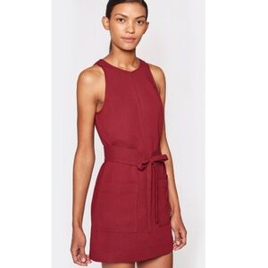 Joie Puck Sleeveless Dress in Garnet.